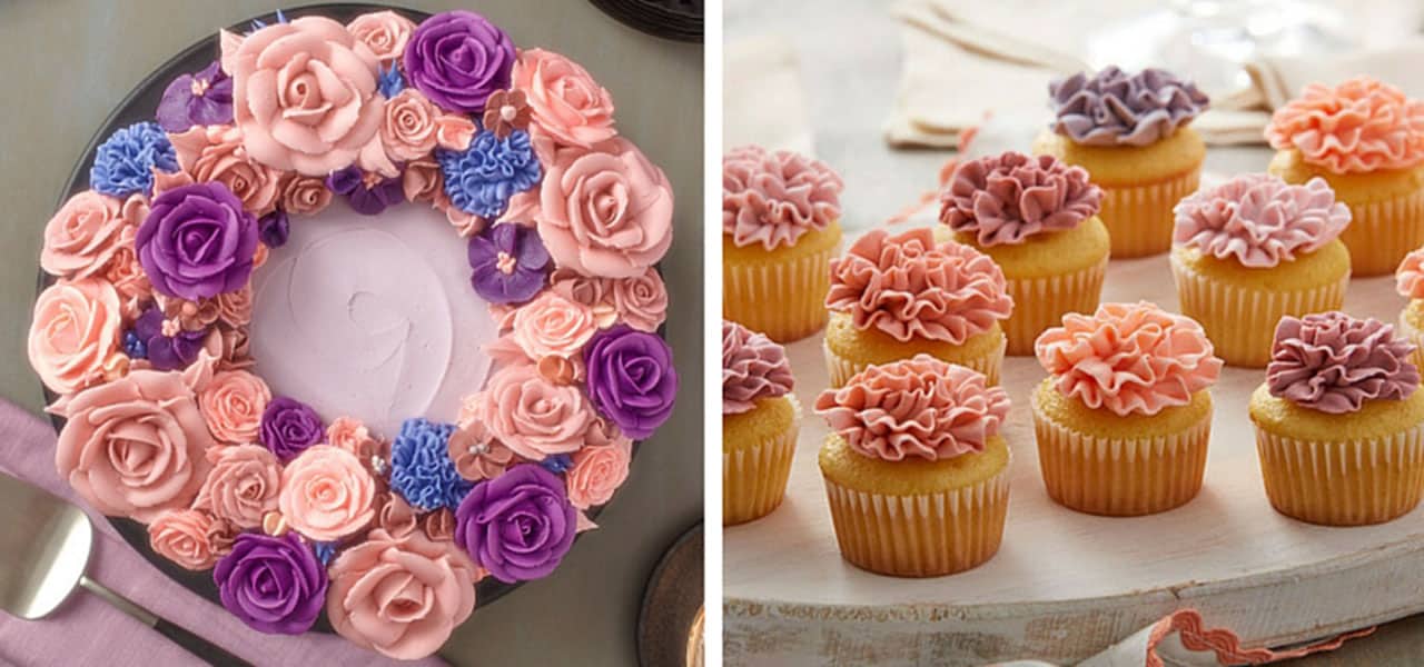 Buttercream Flower Wreath Cakes & Other Floral Techniques Wilton's