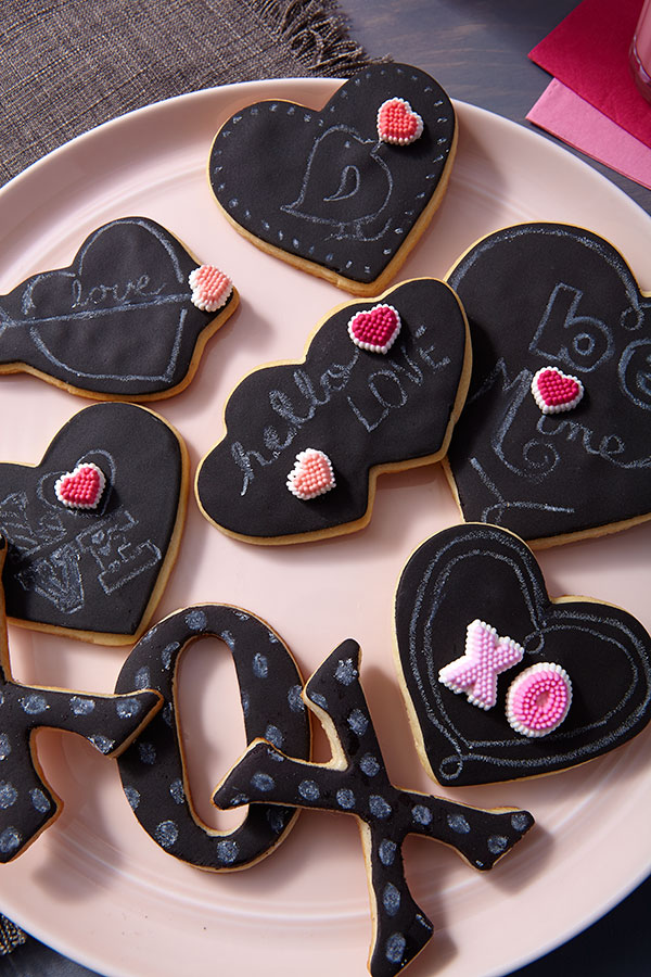 Chalkboard Love Notes Cookies