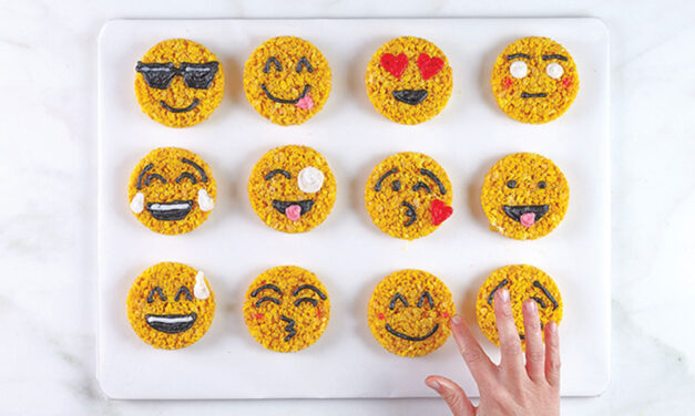 Smiley Emoji Rice Crispy Treats