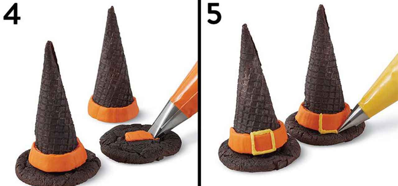 how to make witch hat cookies