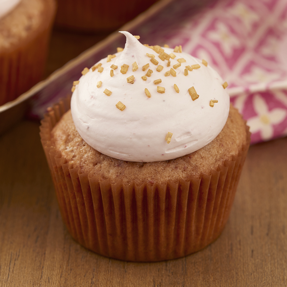 Strawberry Chardonnay cupcakes