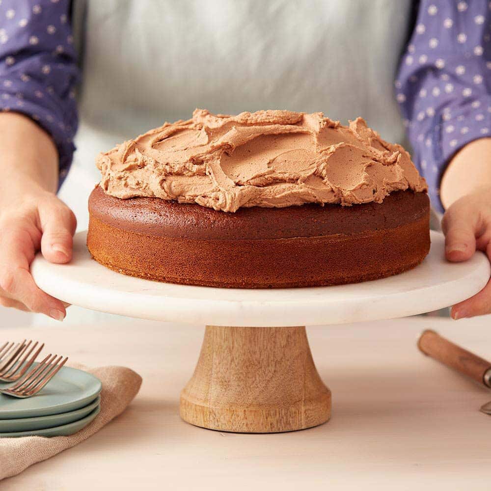 Gingerbread Cake with Mocha Buttercream