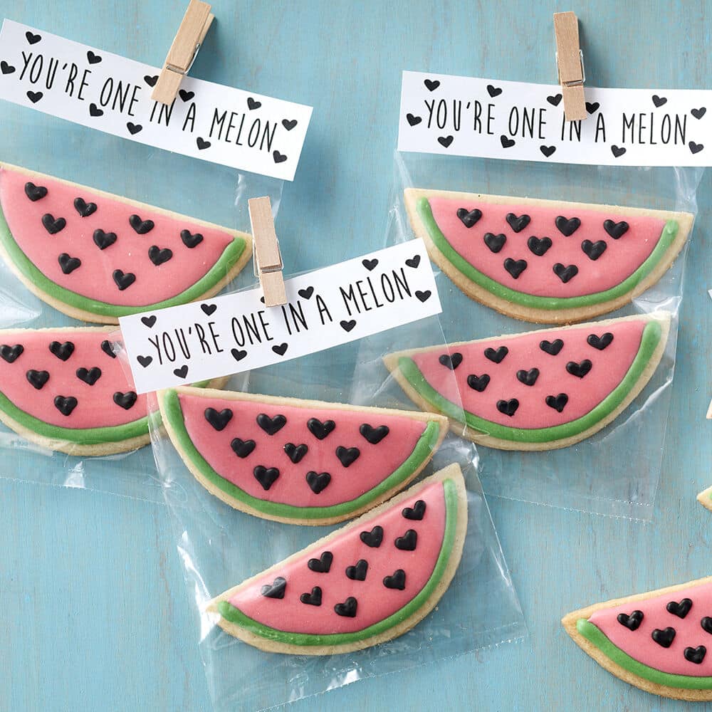 One in a Melon Watermelon Cookies