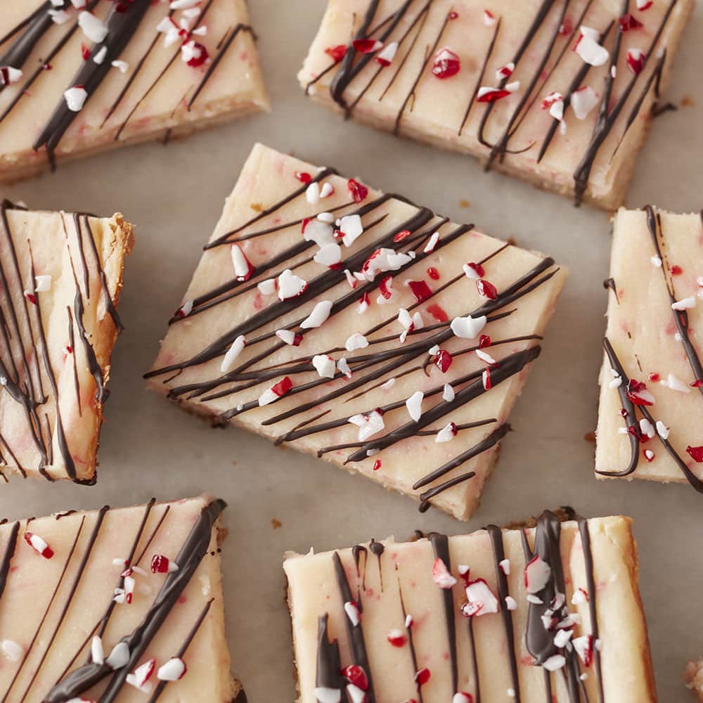 Peppermint Cheesecake Bars