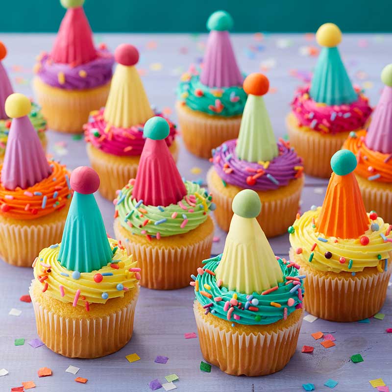 Party Hat Cupcakes