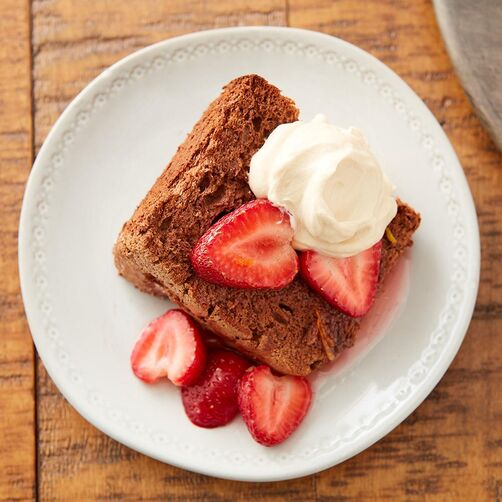 Chocolate angel food cake