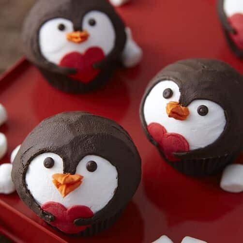 Penguin cupcakes