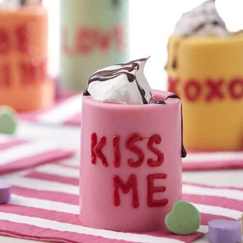 Valentine's Day candy shot glasses