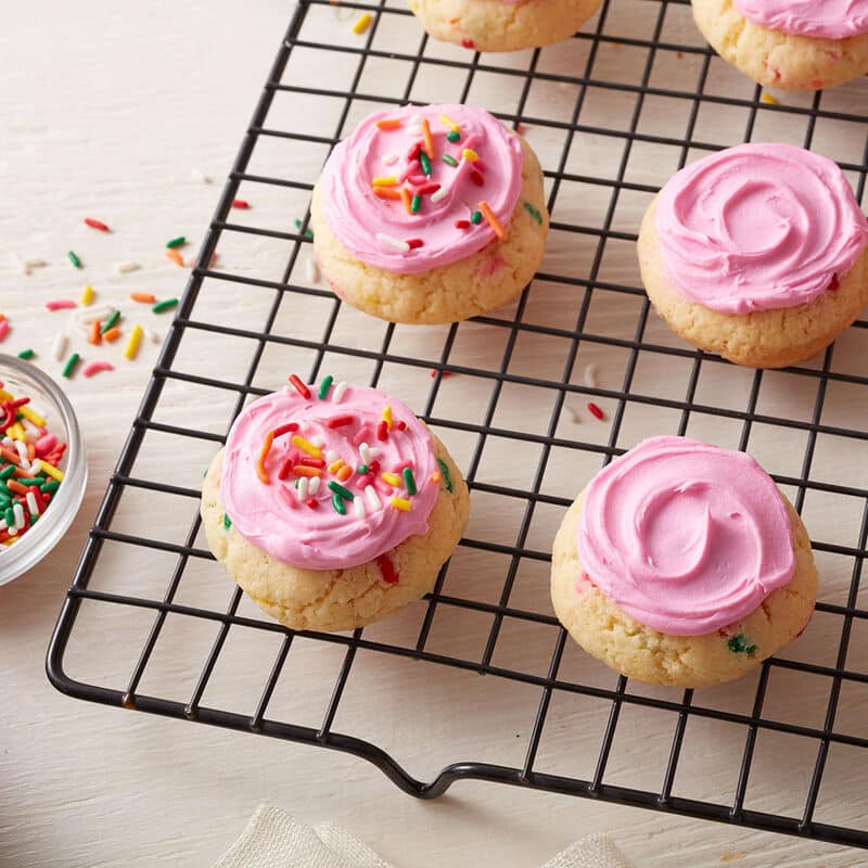 Confetti cake batter cookies