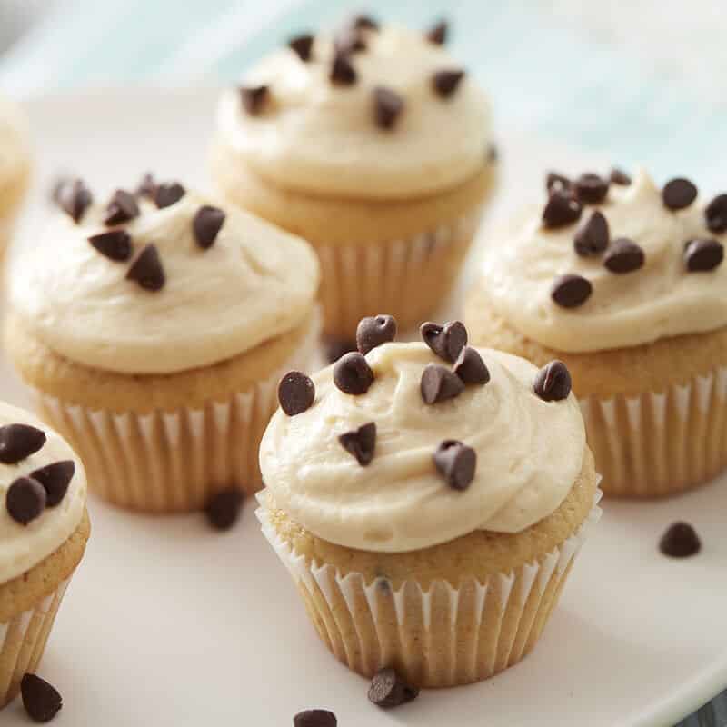 Mini Caramel Chip cupcakes