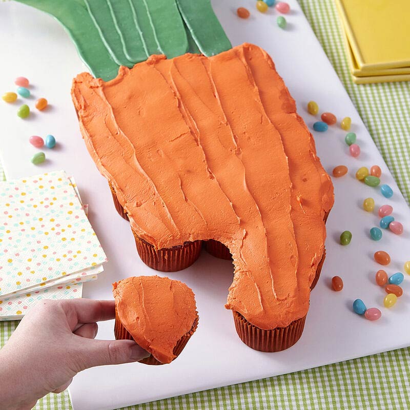 Carrot pull apart cupcake cake