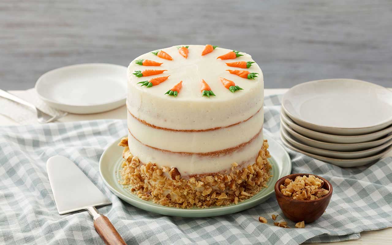 Decorated Carrot Cake