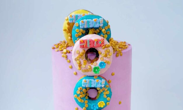 Bright & Bold Donut Birthday Cake