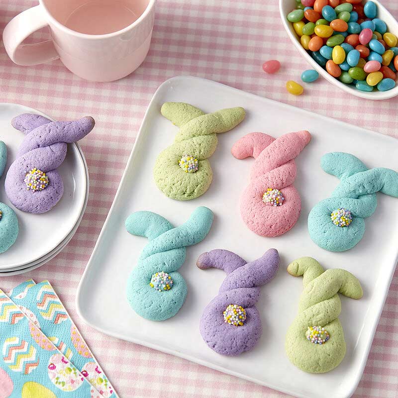 twisted dough bunny shaped cookies