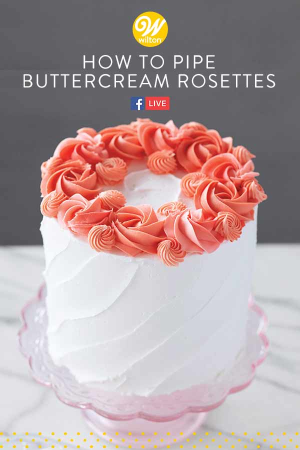 How to pipe buttercream rosettes