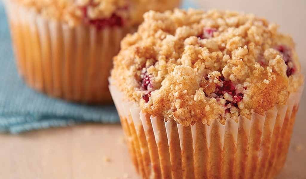 raspberry muffins