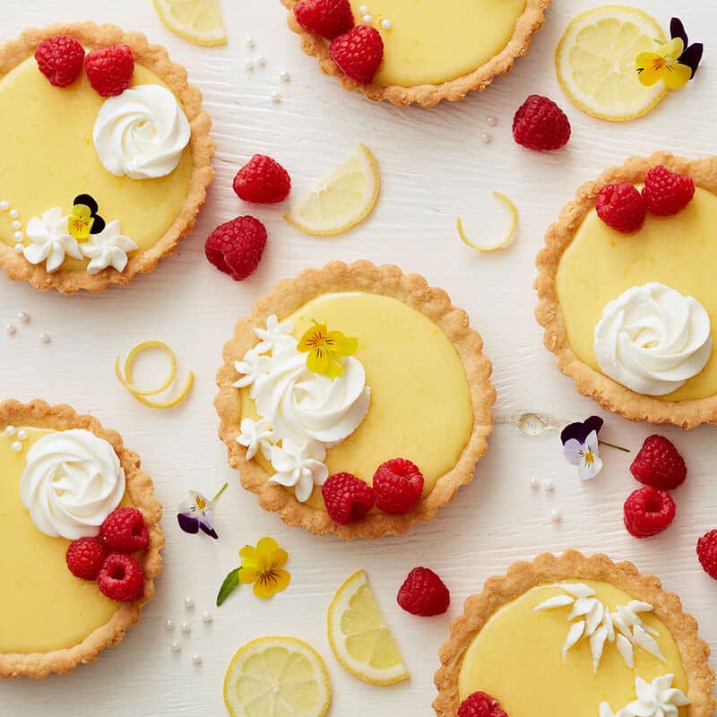 lemon raspberry tarts