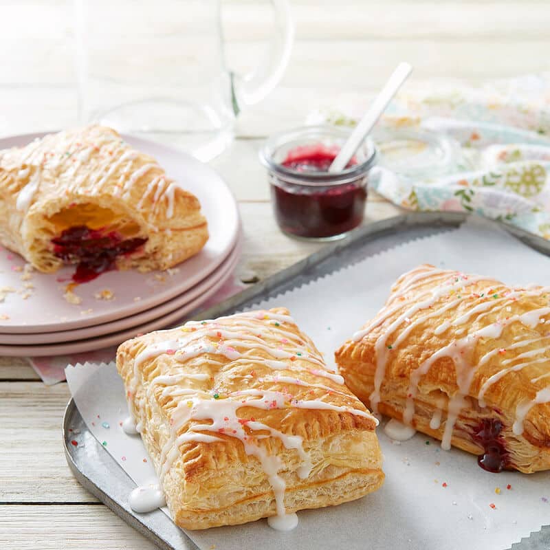 puff pastry pockets filled with fruit