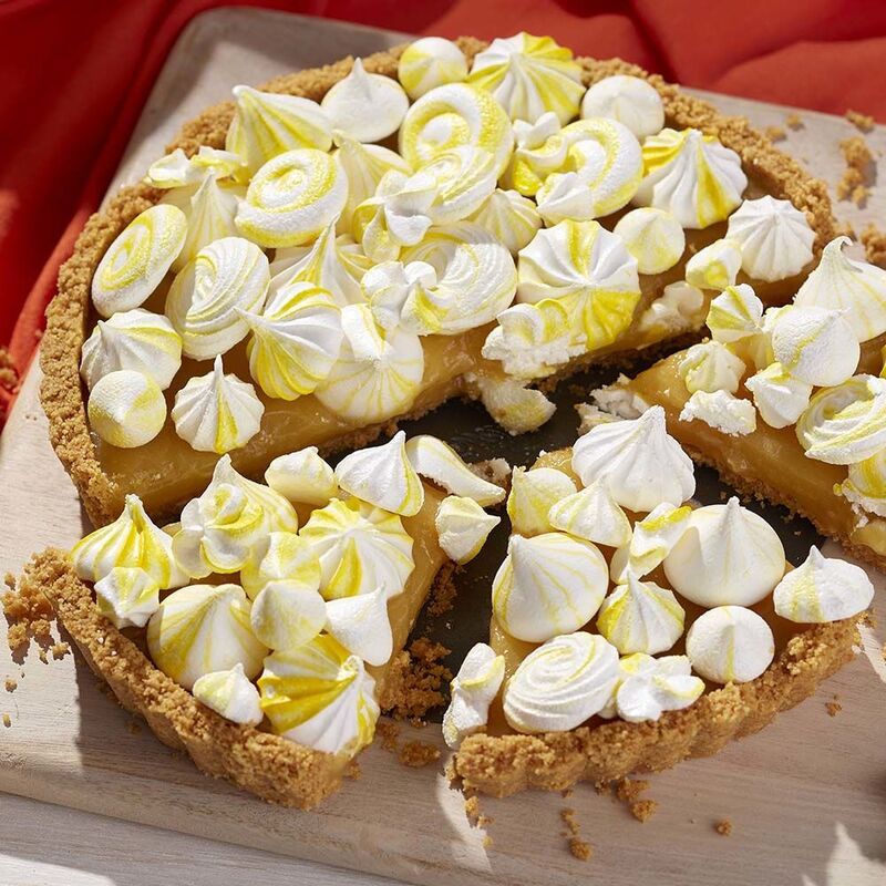 lemon meringue cookie tart