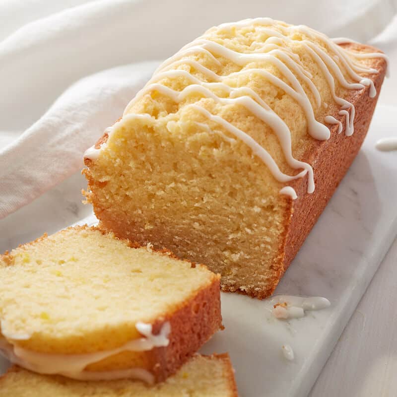 mini glazed lemon loaf