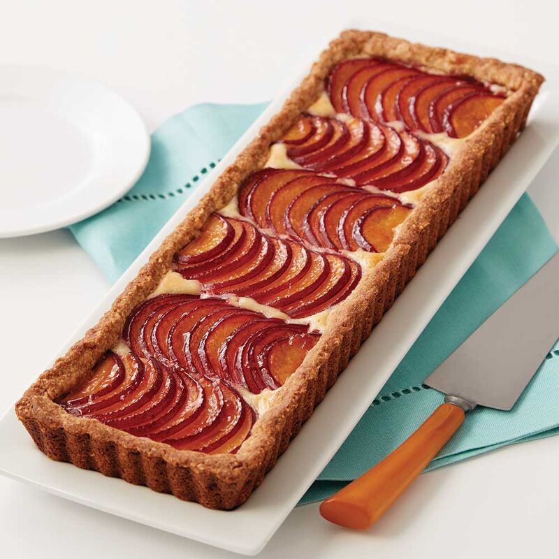 plum and almond tart