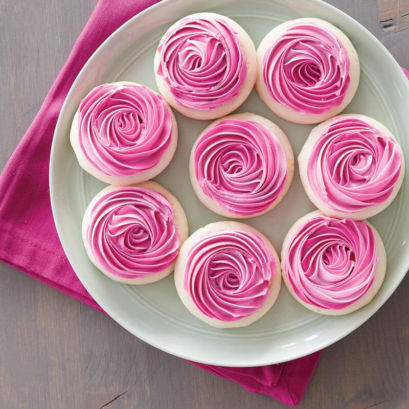 Rosy Rosette Cookies