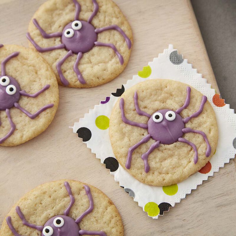 Candy Melts spider cookies