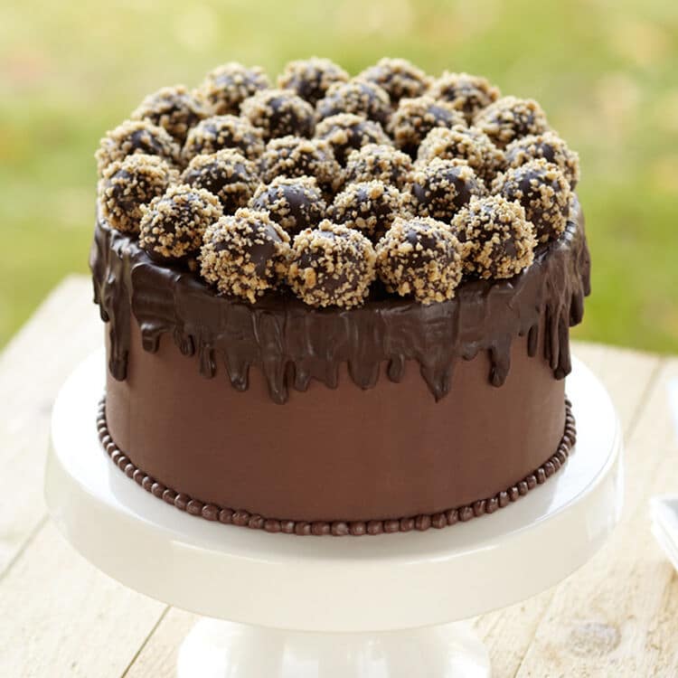 Truffle Topped Chocolate Cake