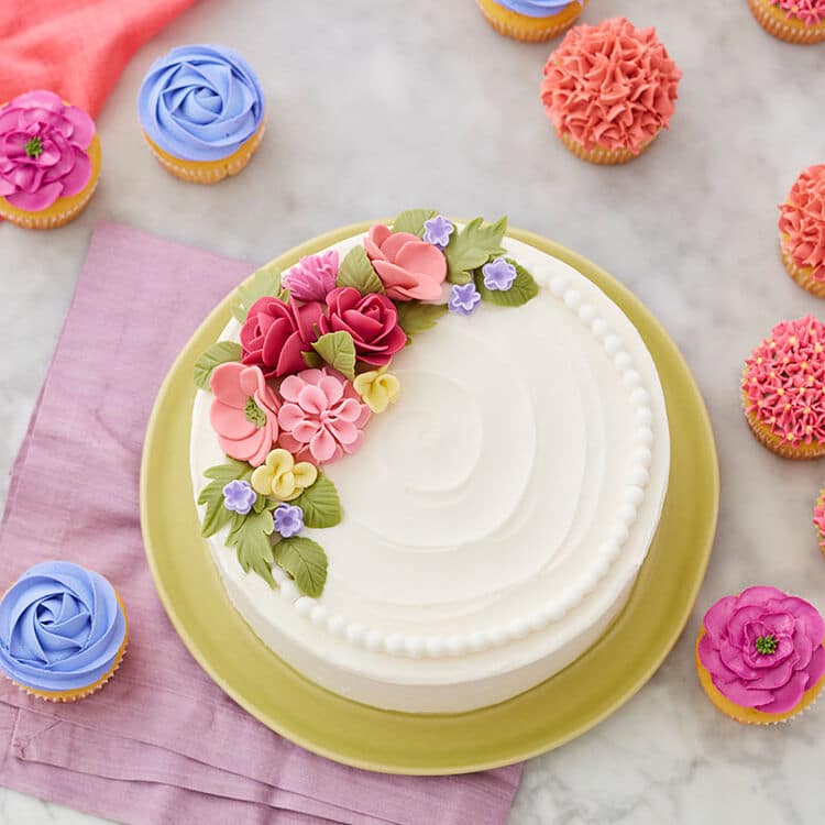 Simple Cake Decorating Ideas Flowers Shelly Lighting