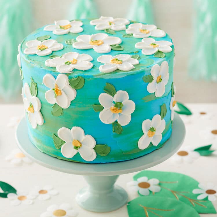 Birthday Wishes Flower Cake™ Pastel