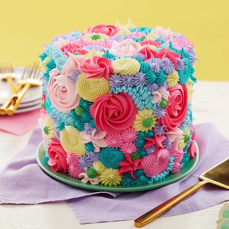 Make a Flower Birthday Cake