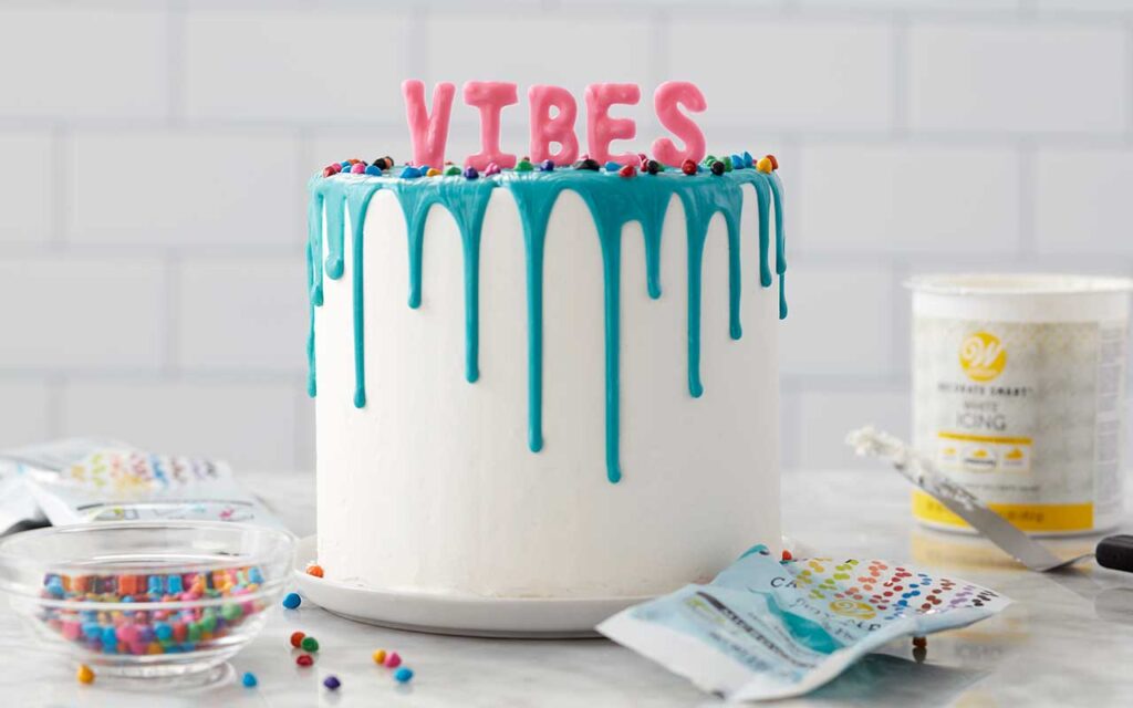 How to Make a Drip Cake with Candy Melts Candy Wilton's Baking Blog Homemade Cake & Other