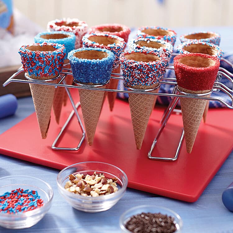 Patriotic Ice Cream Cone Wrappers - The Girl Creative