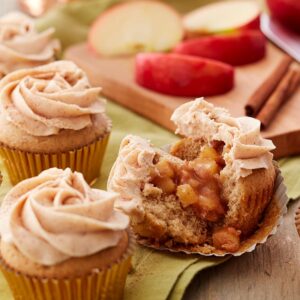 Easy Apple Dessert Recipes- Apple Pie Cupcakes