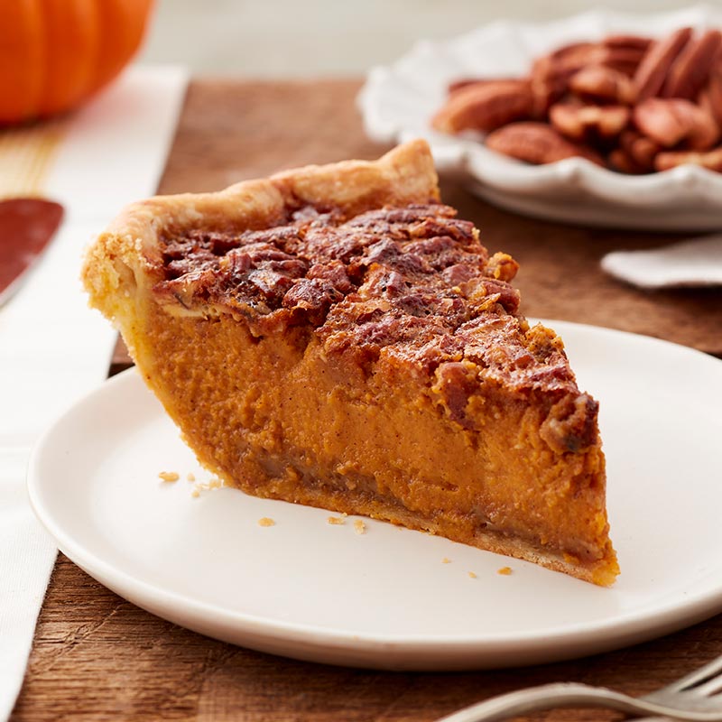 Pumpkin Pecan Pie