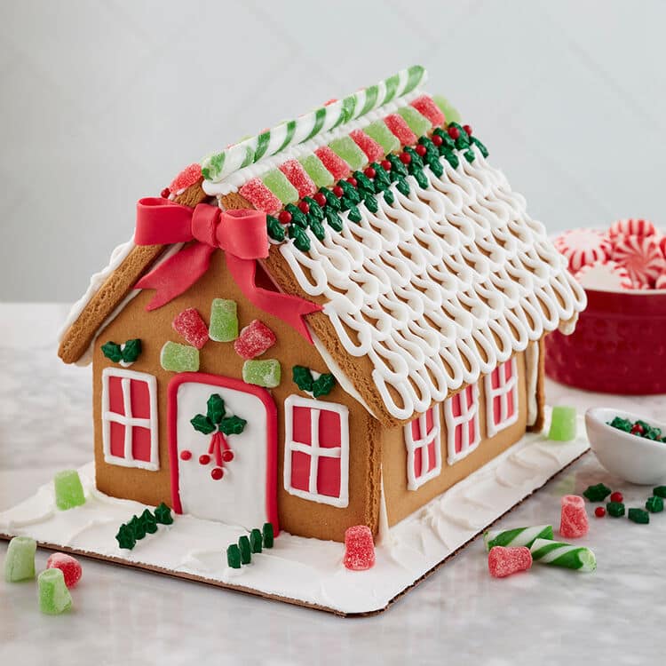 Wilton Gingerbread House Kit Decorating Ideas Shelly Lighting   Dressed For The Holidays Gingerbread House 