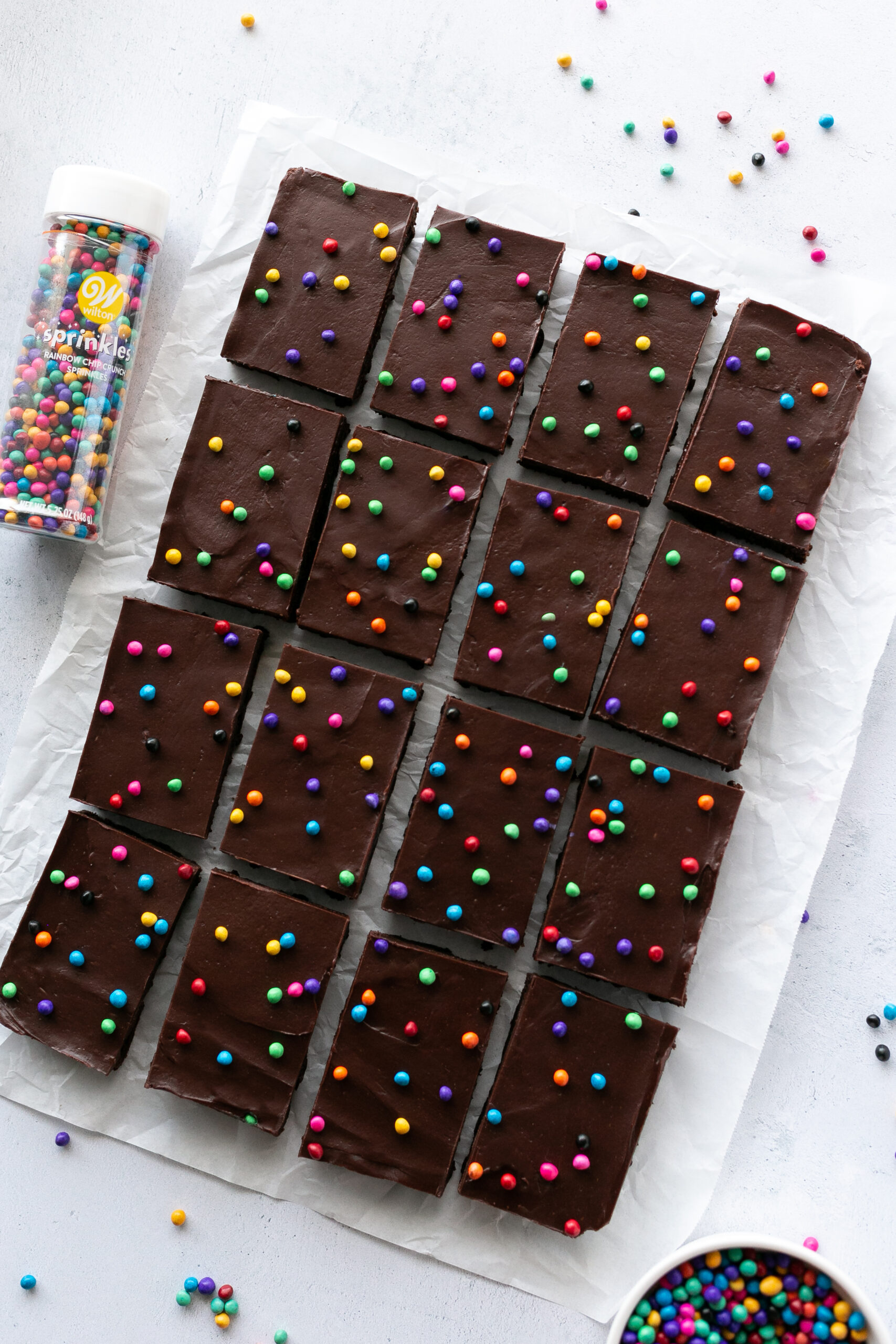 Rainbow Chip Brownies Wilton's Baking Blog Homemade Cake & Other